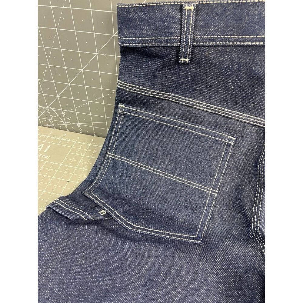 Key Brand Heavyweight Work Dungarees Triple Stitched Rivets 1990's NOS Deadstock - Picture 5 of 14